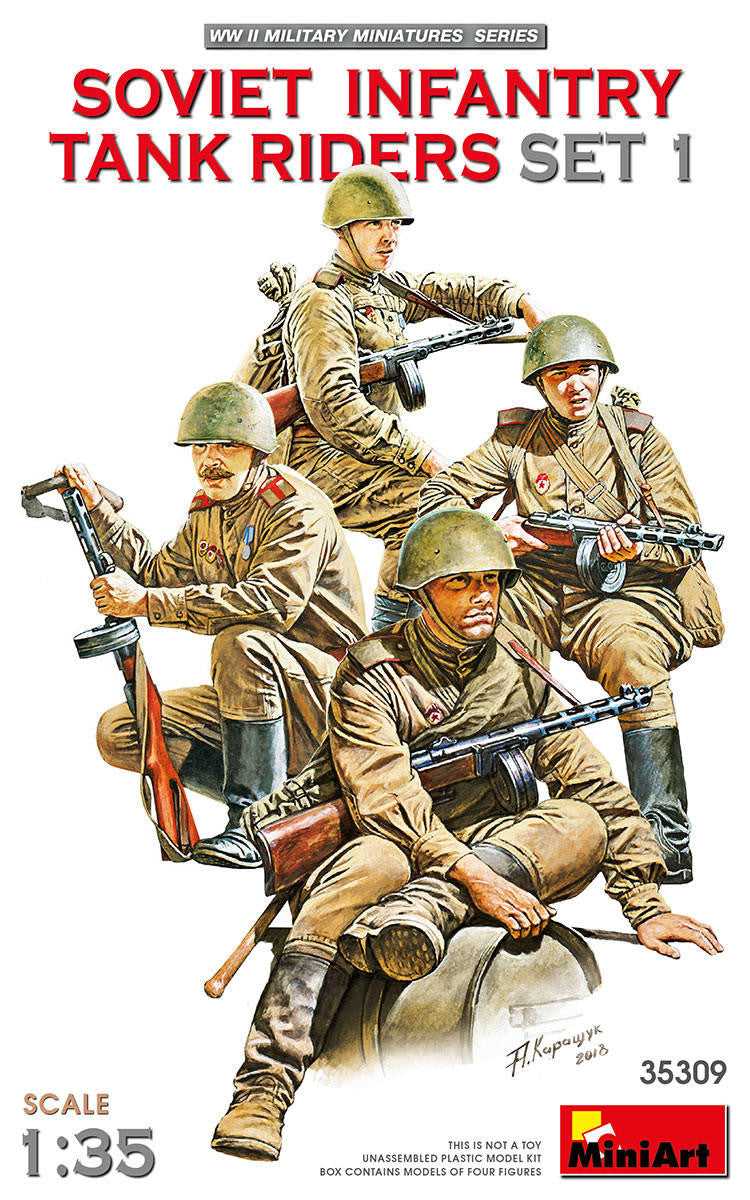MiniArt 1/35 Soviet Infantry Tank Riders #1 35309